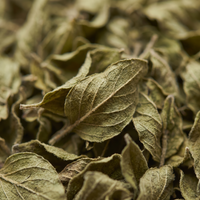 Dried oregano leaves macro