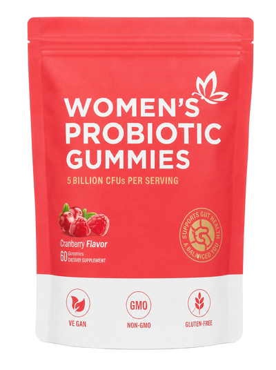 Women's Probiotic Gummies pouch cutout