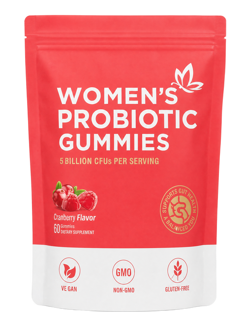 Women's Probiotic Gummies pouch cutout