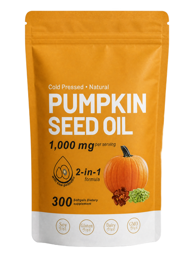 Pumpkin Seed Oil pouch cutout