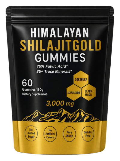 Himalayan Shilajit Gold Gummies pouch cutout