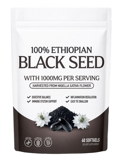 Ethiopian Black Seed pouch cutout