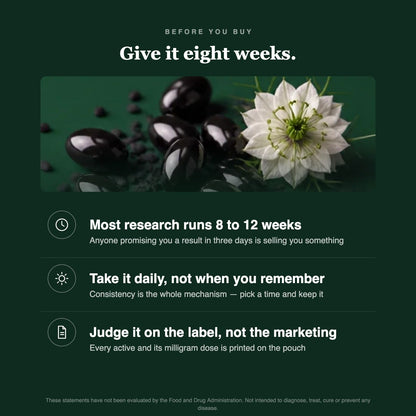 Give it eight weeks