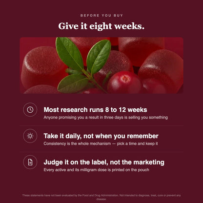 Give it eight weeks