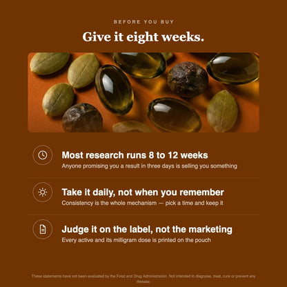 Give it eight weeks