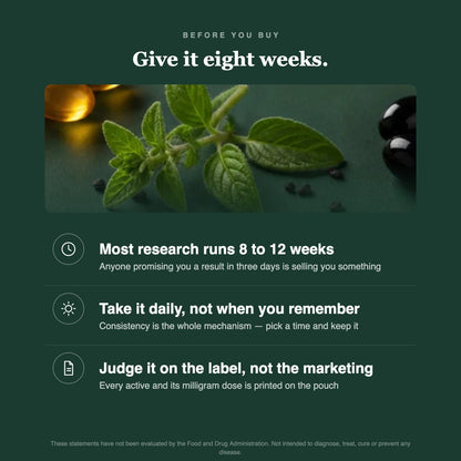 Give it eight weeks